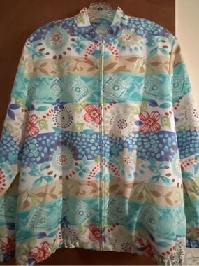Caribbean Cool Summer Jacket size 12 beach vibes